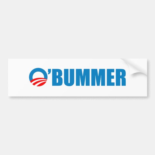 obummer bumpersticker (Voorkant)