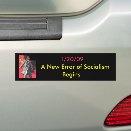 OBUMMER: Een nieuwe fout van het socialisme begint Bumpersticker (Op auto)