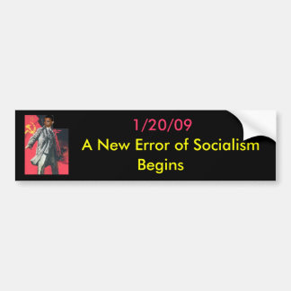 OBUMMER: Een nieuwe fout van het socialisme begint Bumpersticker
