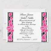 Obverse (Magenta) Wedding Uitnodiging (Voorkant)