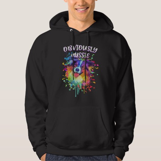 Obviously Aussie Australian Shepherd Hoodie (Voorkant)