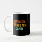 Obviously, I'm Her Arm Candy Funny Sarcastic Koffiemok (Links)