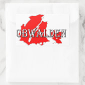 Obwalden Rechthoekige Sticker (Tas)
