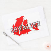 Obwalden Rechthoekige Sticker (Envelop)