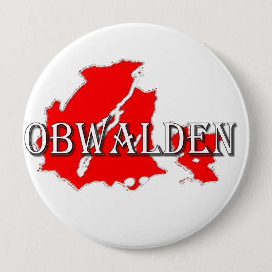 Obwalden Ronde Button 4,0 Cm (Voorkant)