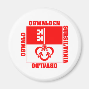 Obwalden Zwitserland Canton Flag Magneet