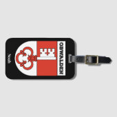 Obwalden, Zwitserland | Zwitserse vuurwapenschild Bagagelabel (Voorkant (horizontaal))