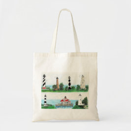 OBX 7 LIGHTHOUSES TOTE BAG