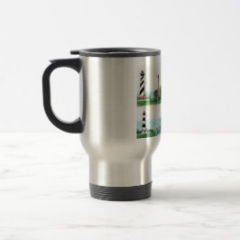 OBX 7 LIGHTHOUSES TRAVEL MUG REISBEKER