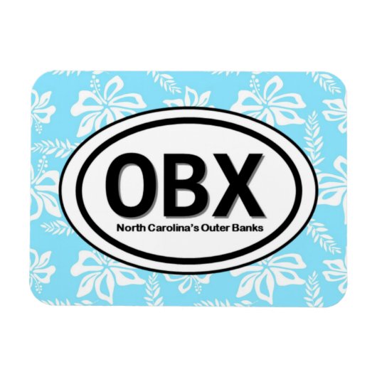 OBX Buitenbanken NC blauwe magneet (Horizontaal)