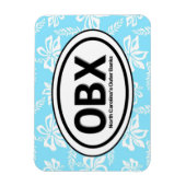 OBX Buitenbanken NC blauwe magneet (Verticaal)