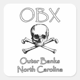 OBX - Buitenbanken North Carolina Vierkante Sticker