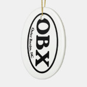 OBX Buitenbanken Ovaal Keramisch Ornament (Links)
