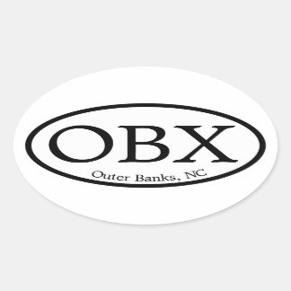 OBX Buitenbanken Ovaal Ovale Sticker