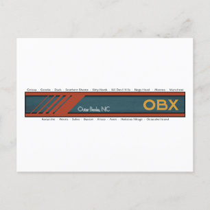 OBX Buitenbanken Towns drk tekst Briefkaart