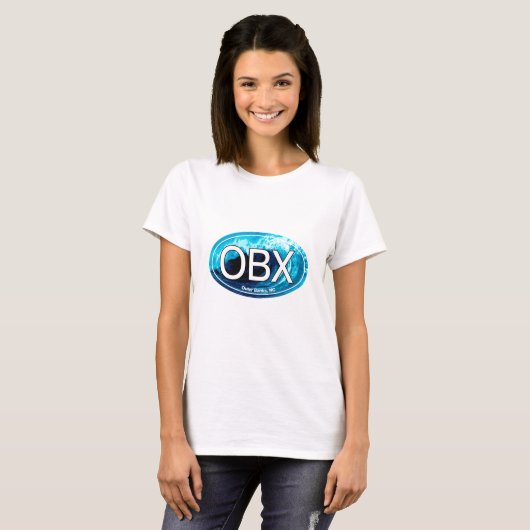 OBX Buitenste banken Wave Oval T-shirt (Voorkant volledig)