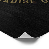 OBX Compass Buiten banken  Gold Black Poster (Hoek)