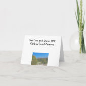 OBX-Kaart zee haver en Dunes Kaart (Achterkant)