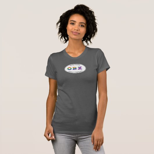 OBX LGBTQ Pride Oval 2 T-shirt (Voorkant volledig)