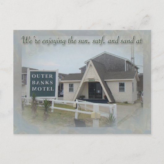 OBX Motel-pc Briefkaart (Voorkant)