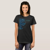 Obx Nc Buitenbank Map Duck Corolla Beach Vacking T-shirt (Voorkant volledig)