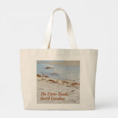 OBX North Carolina Spookkrab Fotografische Kust Grote Tote Bag (Achterkant)