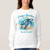 OBX Outer Banks Coastal Vibes Sweatshirt (Voorkant)