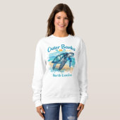 OBX Outer Banks Coastal Vibes Sweatshirt (Voorkant volledig)