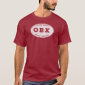 OBX Ovaal in wit Verdrietig T-shirt (Voorkant)