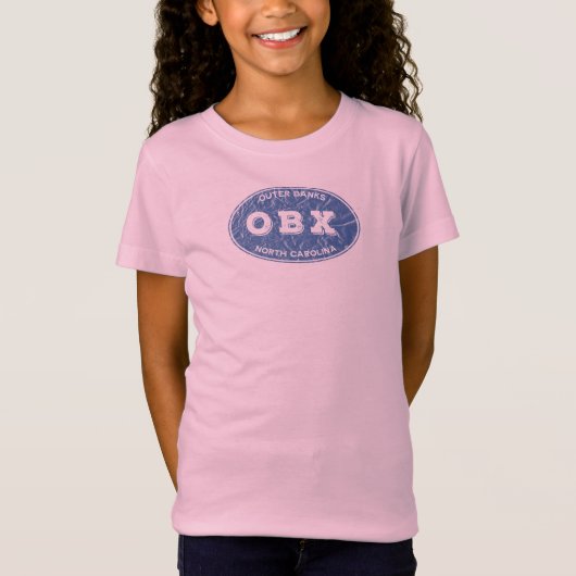 OBX oval distressed T-shirt (Voorkant)