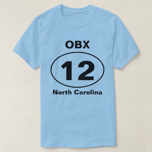OBX RT 12 Ovaal T-shirt (Design voorkant)