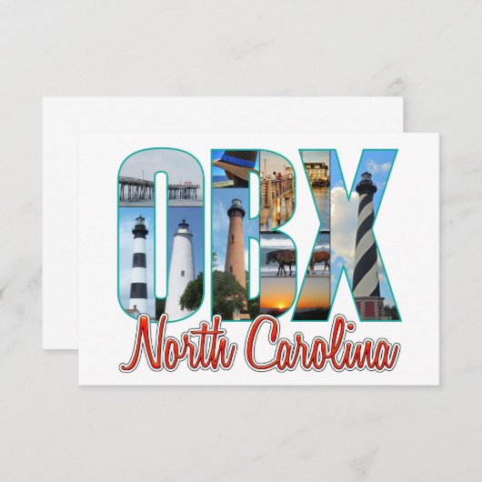 OBX-ruimten Bedankkaart (Voorkant / Achterkant)