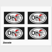 OBX Skull en Crossbones Pirate Stickers (Vel)