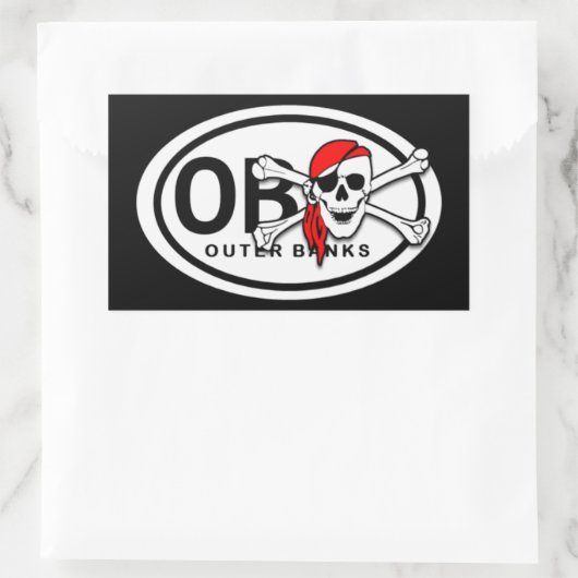 OBX Skull en Crossbones Pirate Stickers (Tas)