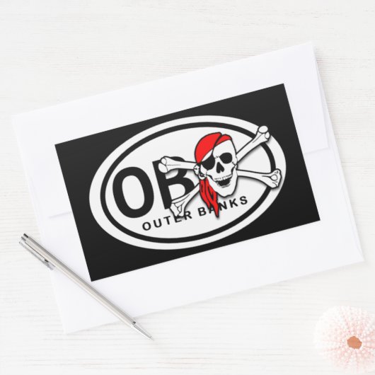 OBX Skull en Crossbones Pirate Stickers (Envelop)
