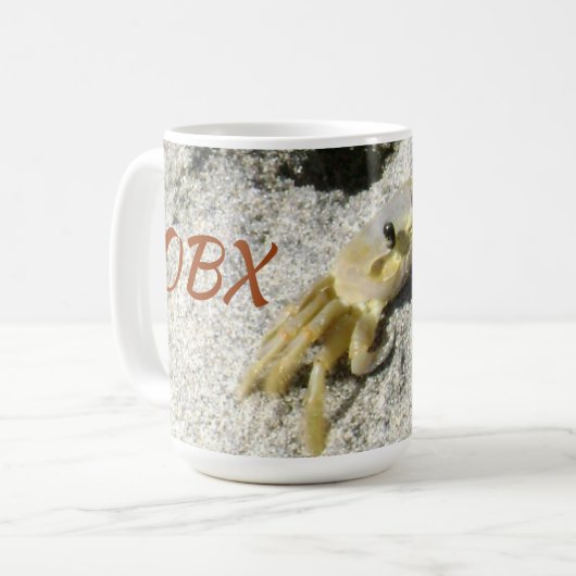 OBX spookkrab North Carolina fotografisch Koffiemok (Voorkant links)