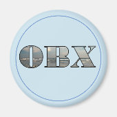 OBX strand tekst magneet (Voorkant)