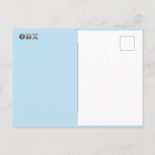 OBX Strandtekst Briefkaart (Achterkant)