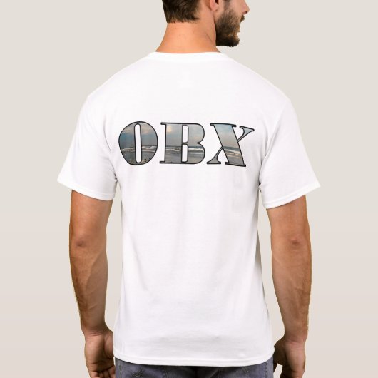 OBX Strandtekst T-shirt (Achterkant)