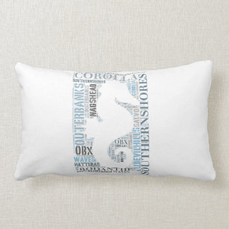 OBX Subway Art Lumbar Pillow - Seahorse Kussen