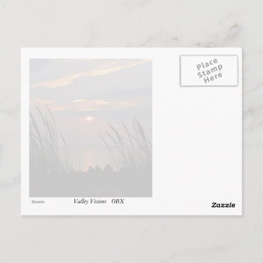 OBX Sunrise Briefkaart (Achterkant)