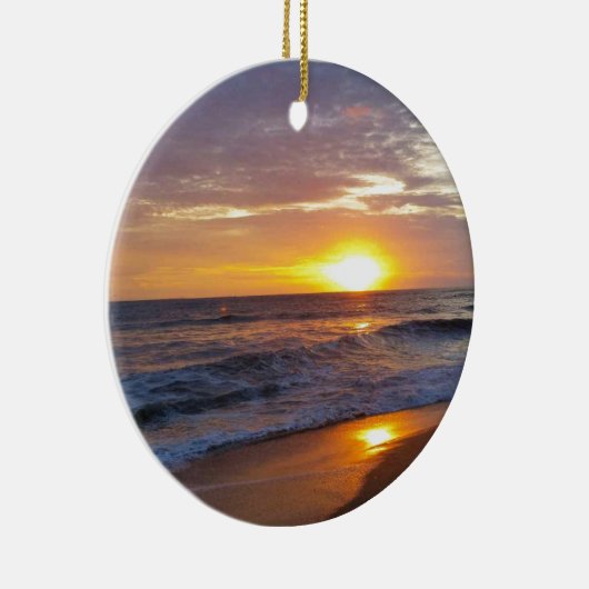 OBX Sunrise Outer Banks Sunrise Keramisch Ornament (Rechts)