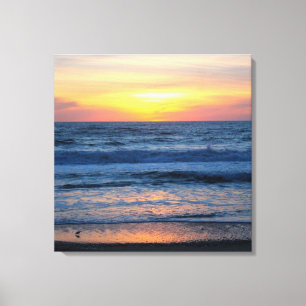 OBX Sunset Canvas Afdruk