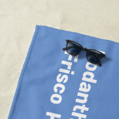 OBX-vlaggentekst met tinten Strandlaken (In situ)