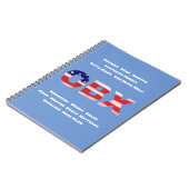 OBX-vlagtekst en -tinten Notitieboek (Linkerzijde)