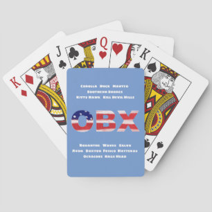 OBX-vlagtekst en -tinten Pokerkaarten