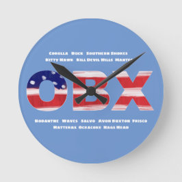 OBX-vlagtekst en -tinten Ronde Klok