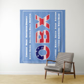 OBX-vlagtekst en -tinten Wandkleed (In situ)