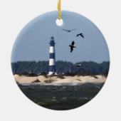 OBX-vuurtoren Keramisch Ornament (Achterkant)