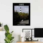 OBX, vuurtoren North Carolina Poster (Thuiskantoor)